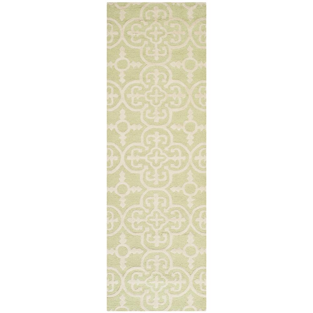 CAMBRIDGE, LIGHT GREEN / IVORY, 2'-6" X 8', Area Rug, CAM133B-28