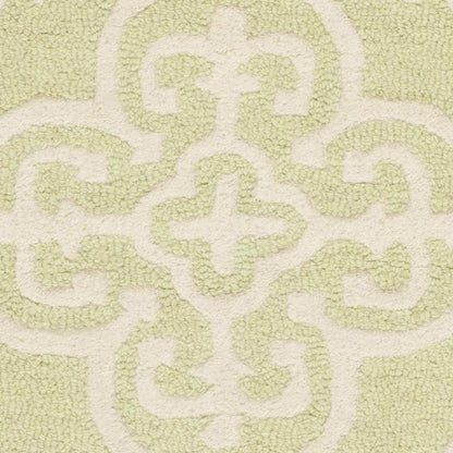 CAMBRIDGE, LIGHT GREEN / IVORY, 2'-6" X 8', Area Rug, CAM133B-28