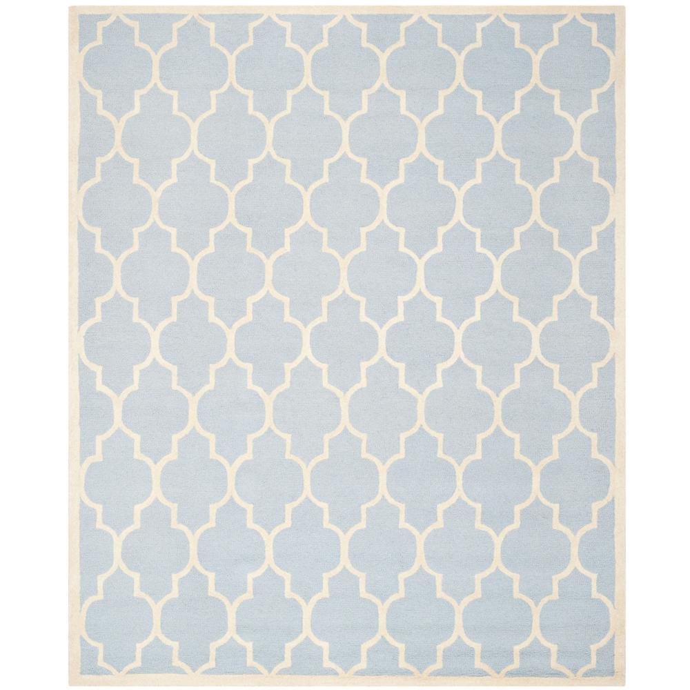 CAMBRIDGE, LIGHT BLUE / IVORY, 11' X 15', Area Rug, CAM134A-1115