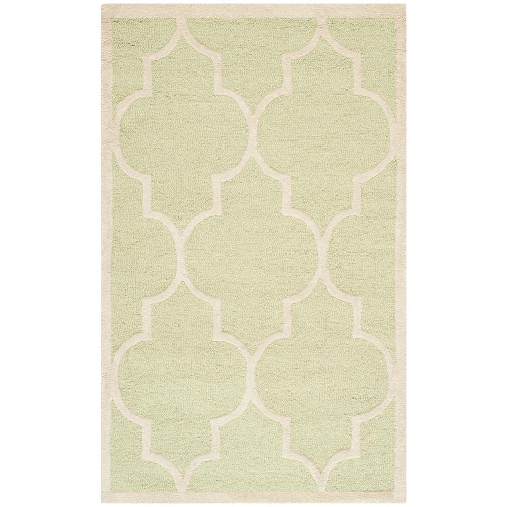 CAMBRIDGE, LIGHT GREEN / IVORY, 3' X 5', Area Rug, CAM134B-3