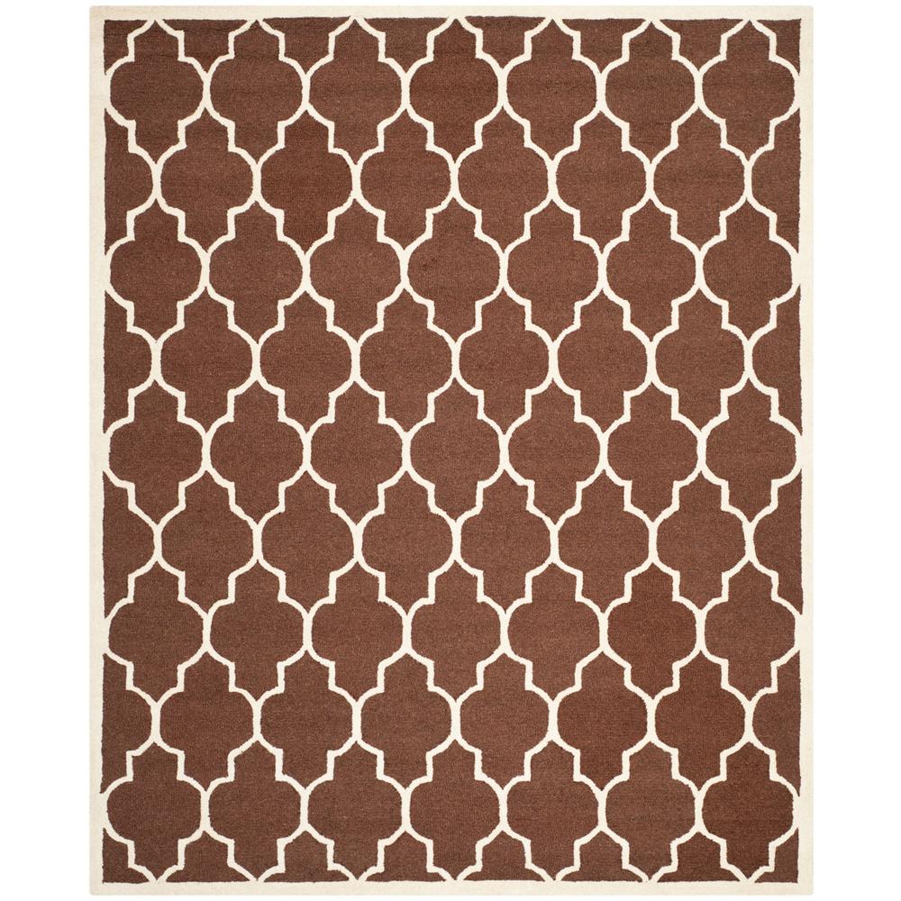 CAMBRIDGE, DARK BROWN / IVORY, 9' X 12', Area Rug, CAM134H-9