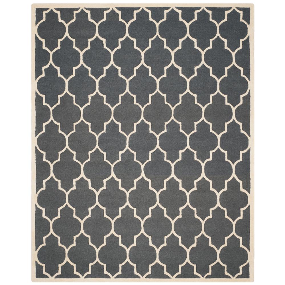 CAMBRIDGE, DARK GREY / IVORY, 11' X 15', Area Rug, CAM134X-1115