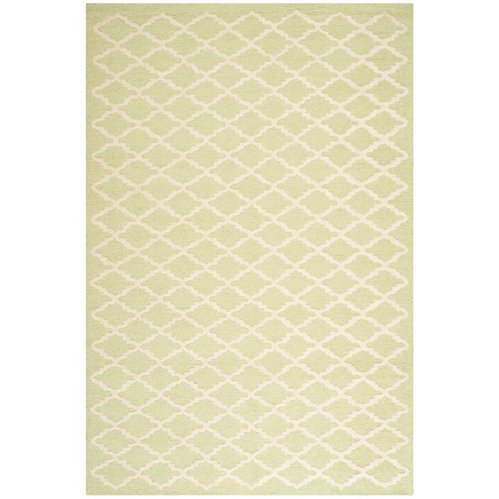 CAMBRIDGE, LIGHT GREEN / IVORY, 6' X 9', Area Rug, CAM137B-6