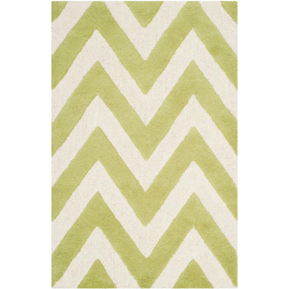 CAMBRIDGE, GREEN / IVORY, 2'-6" X 4', Area Rug, CAM139T-24