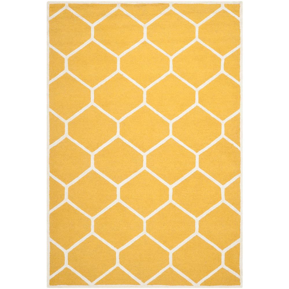 CAMBRIDGE, GOLD / IVORY, 8' X 10', Area Rug, CAM144Q-8