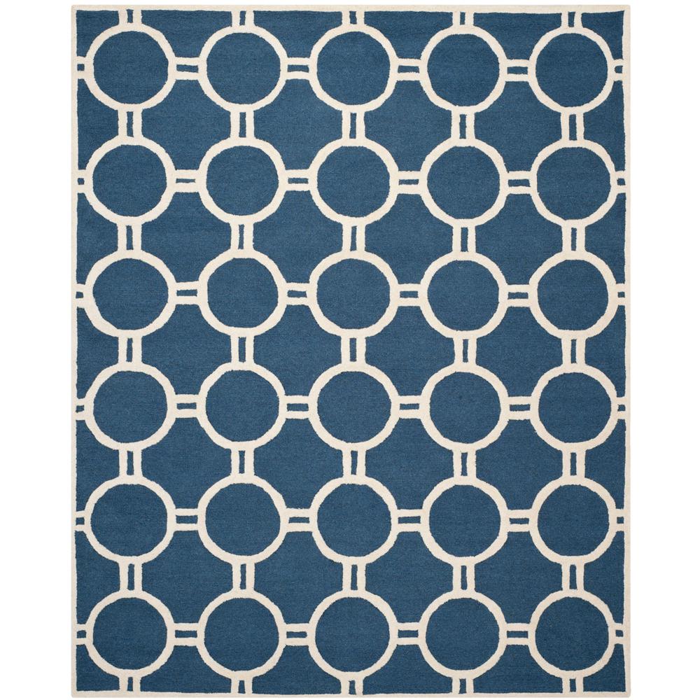 CAMBRIDGE, NAVY BLUE / IVORY, 9' X 12', Area Rug, CAM145G-9