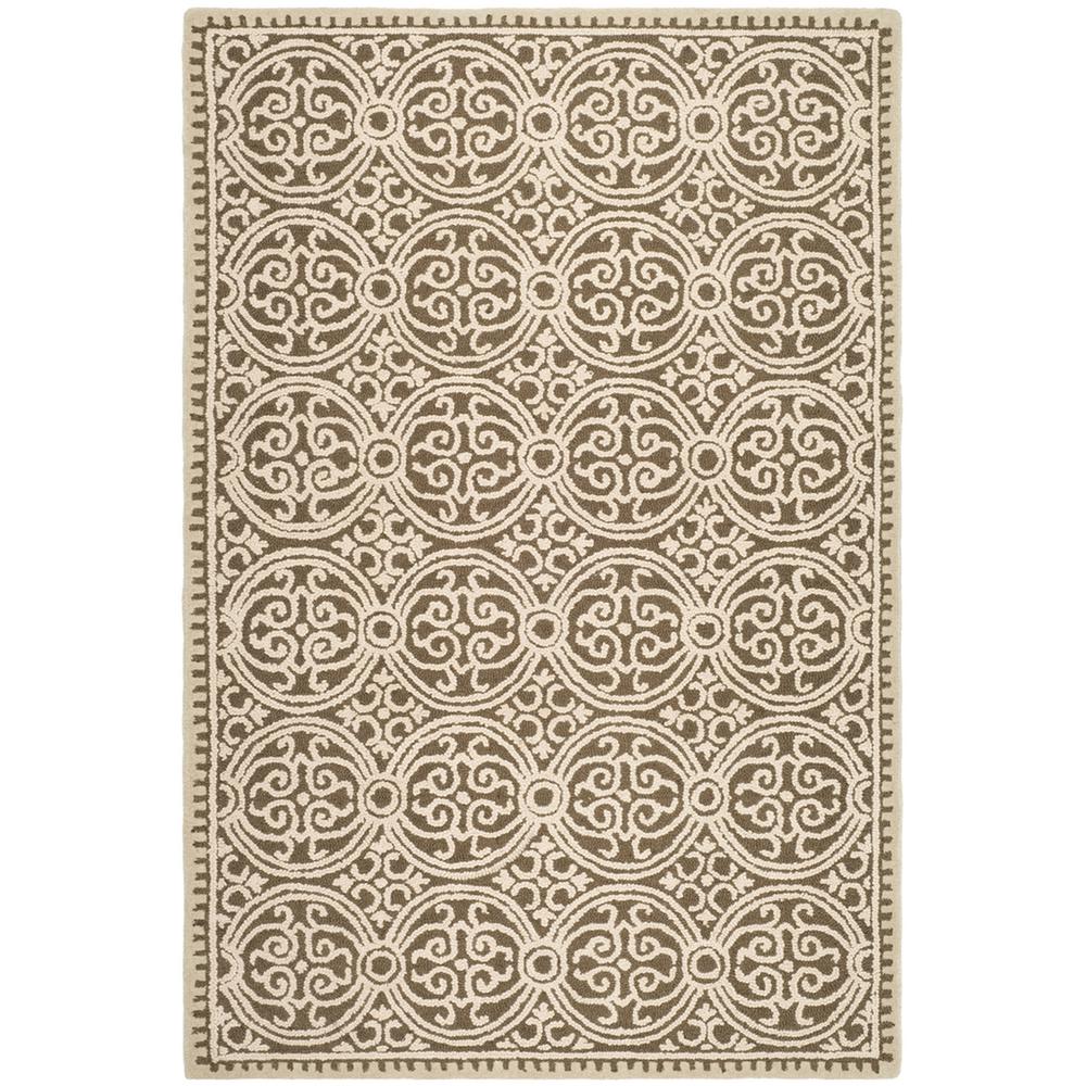 CAMBRIDGE, TAN / MULTI, 6' X 9', Area Rug