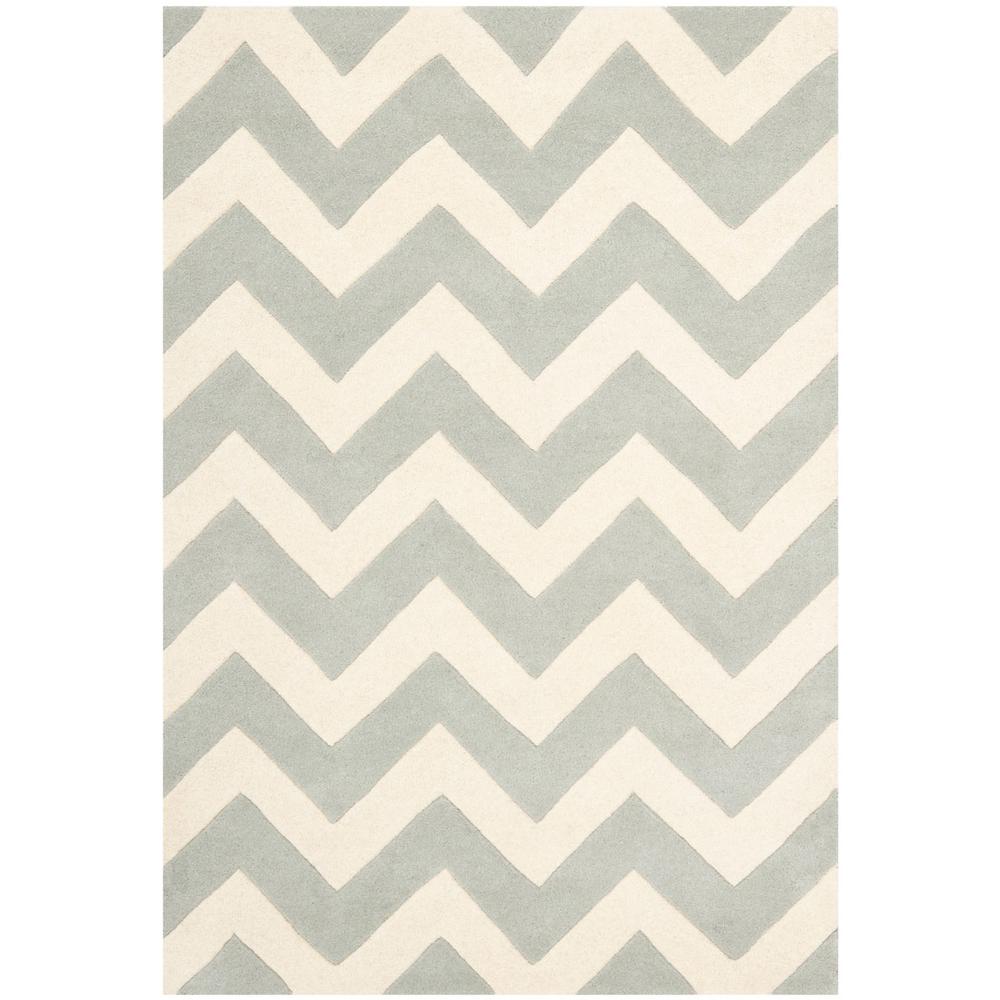 CHATHAM, GREY / IVORY, 4' X 6', Area Rug, CHT715E-4