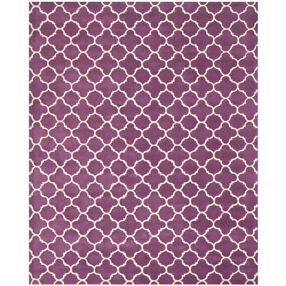 CHATHAM, PURPLE / IVORY, 8' X 10', Area Rug, CHT717F-8
