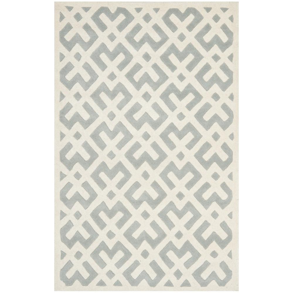 CHATHAM, GREY / IVORY, 4' X 6', Area Rug, CHT719E-4