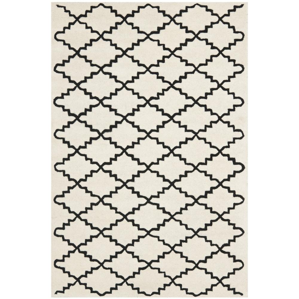 CHATHAM, IVORY / BLACK, 6' X 9', Area Rug, CHT721A-6