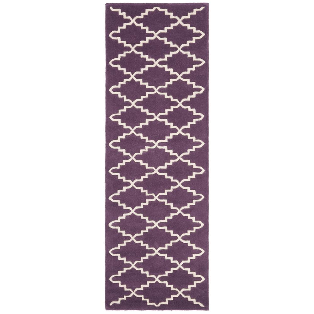 CHATHAM, PURPLE / IVORY, 2'-3" X 7', Area Rug, CHT721F-27