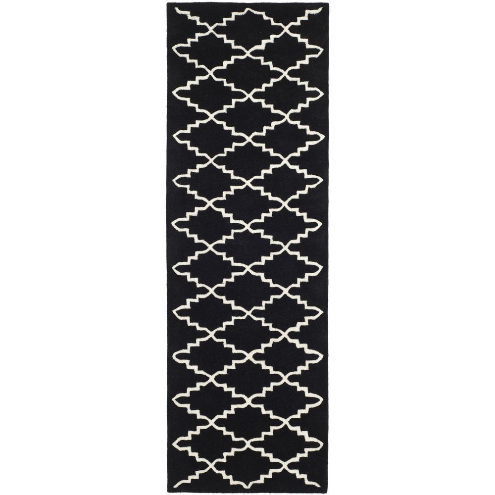 CHATHAM, BLACK / IVORY, 2'-3" X 9', Area Rug, CHT721K-29