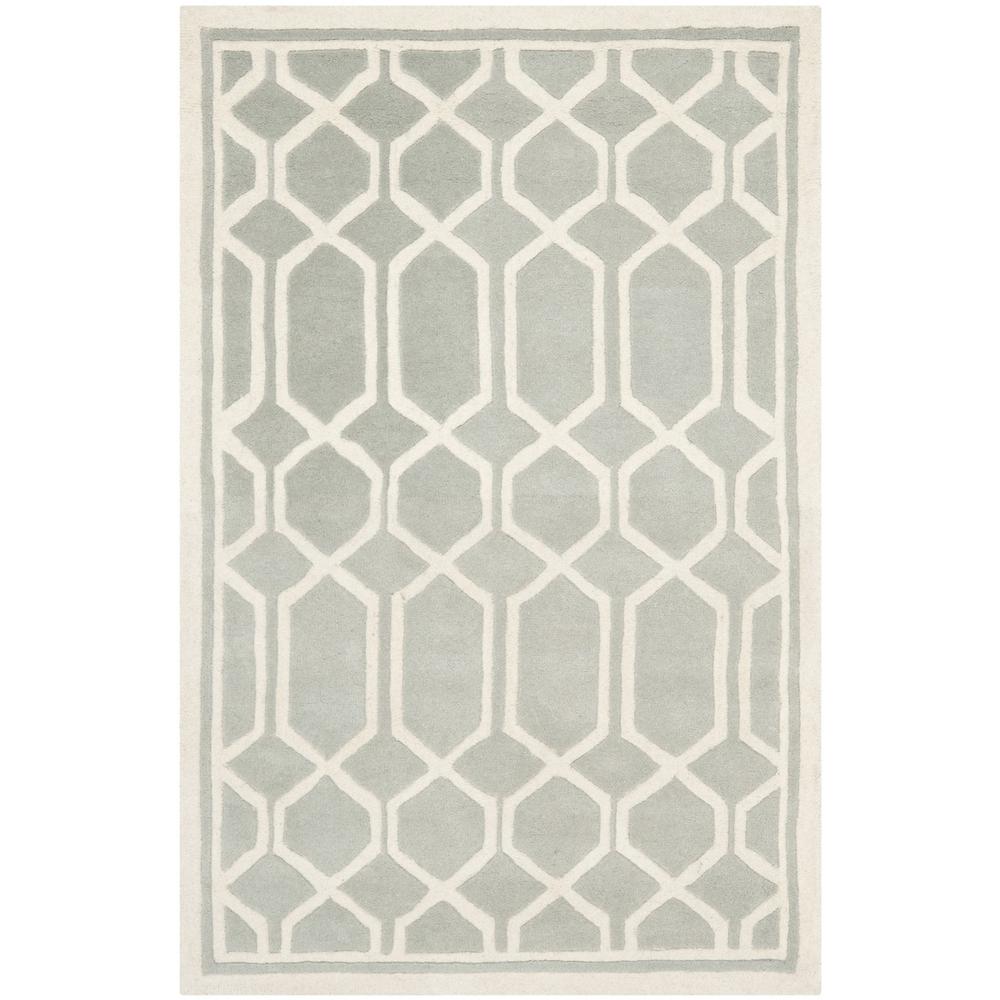 CHATHAM, GREY / IVORY, 4' X 6', Area Rug, CHT725E-4