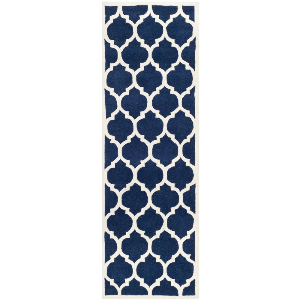 CHATHAM, DARK BLUE / IVORY, 2'-3" X 5', Area Rug, CHT734C-25