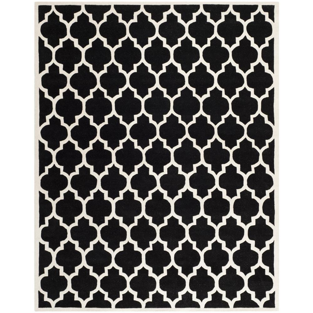 CHATHAM, BLACK / IVORY, 8'-9" X 12', Area Rug, CHT734K-9