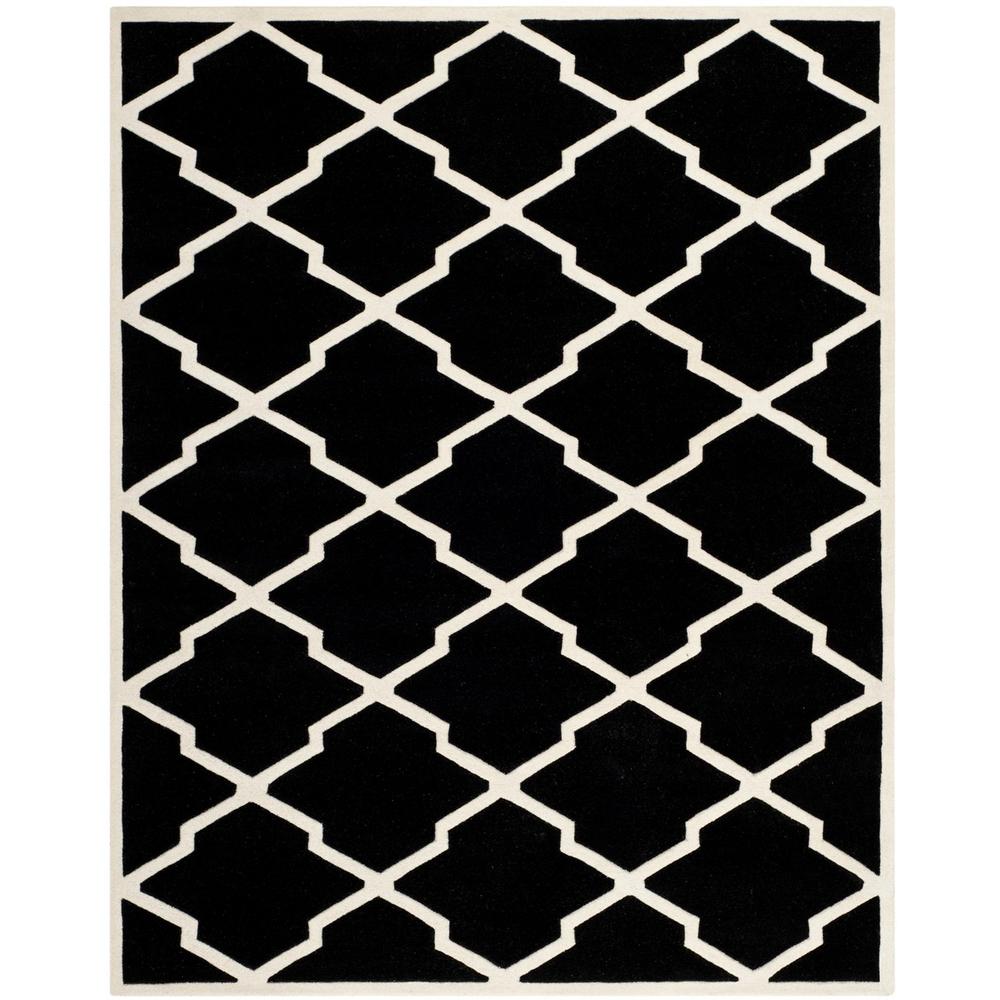 CHATHAM, BLACK / IVORY, 8'-9" X 12', Area Rug, CHT735K-9