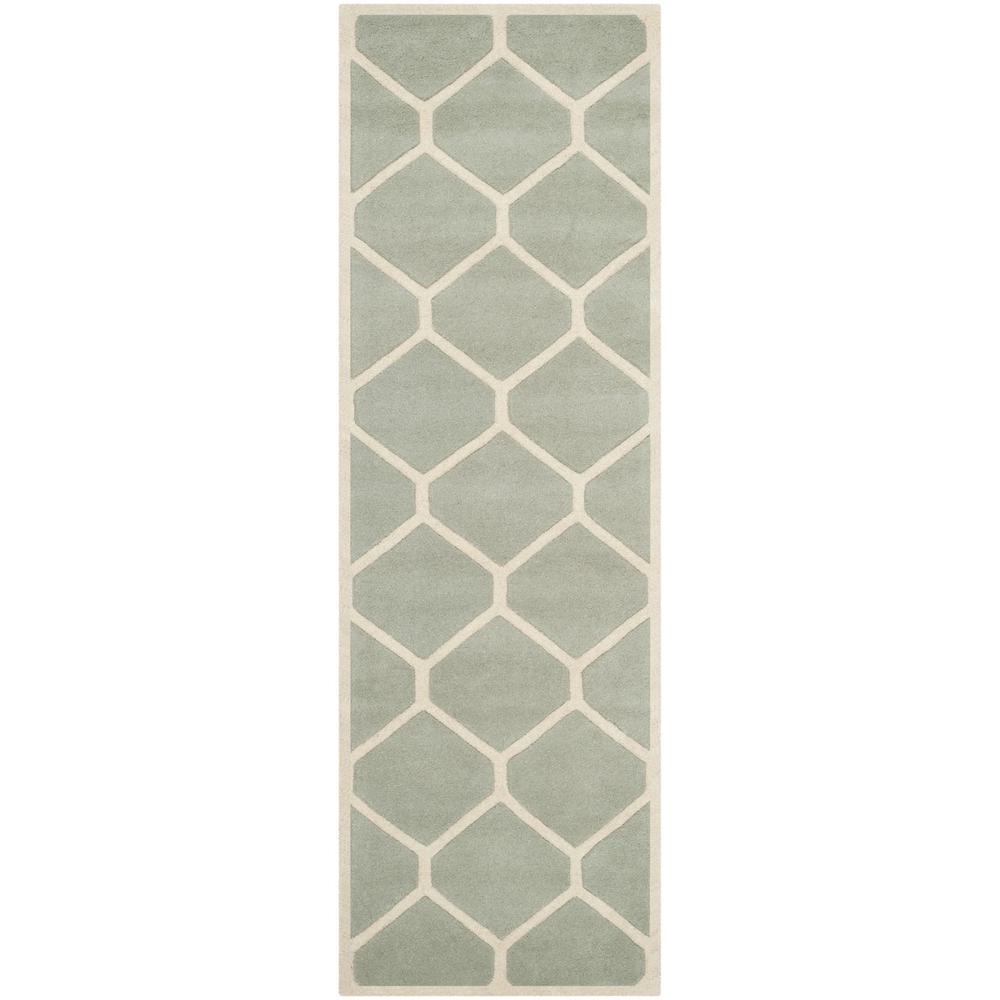 CHATHAM, GREY / IVORY, 2'-3" X 9', Area Rug, CHT738E-29