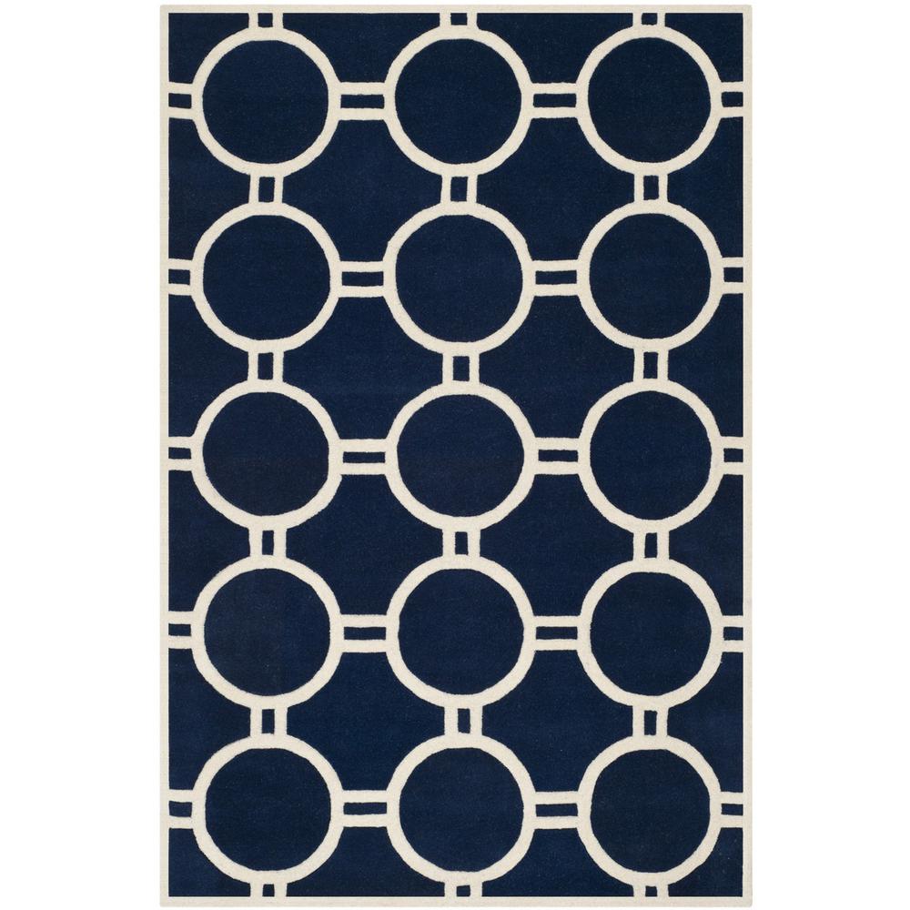 CHATHAM, DARK BLUE / IVORY, 8' X 10', Area Rug, CHT739C-8