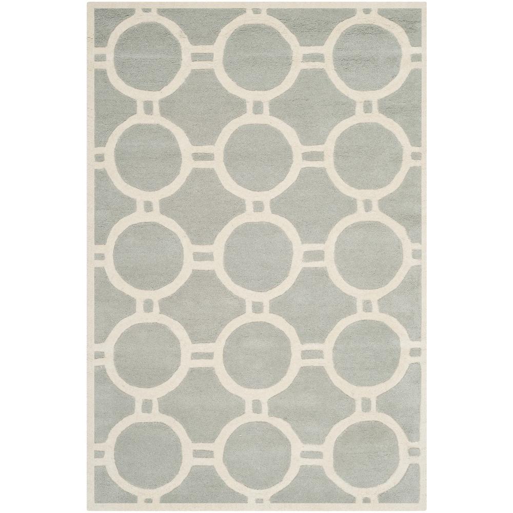 CHATHAM, GREY / IVORY, 4' X 6', Area Rug, CHT739E-4
