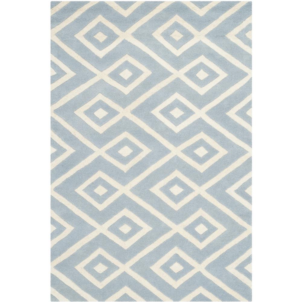 CHATHAM, BLUE / IVORY, 5' X 8', Area Rug, CHT742B-5
