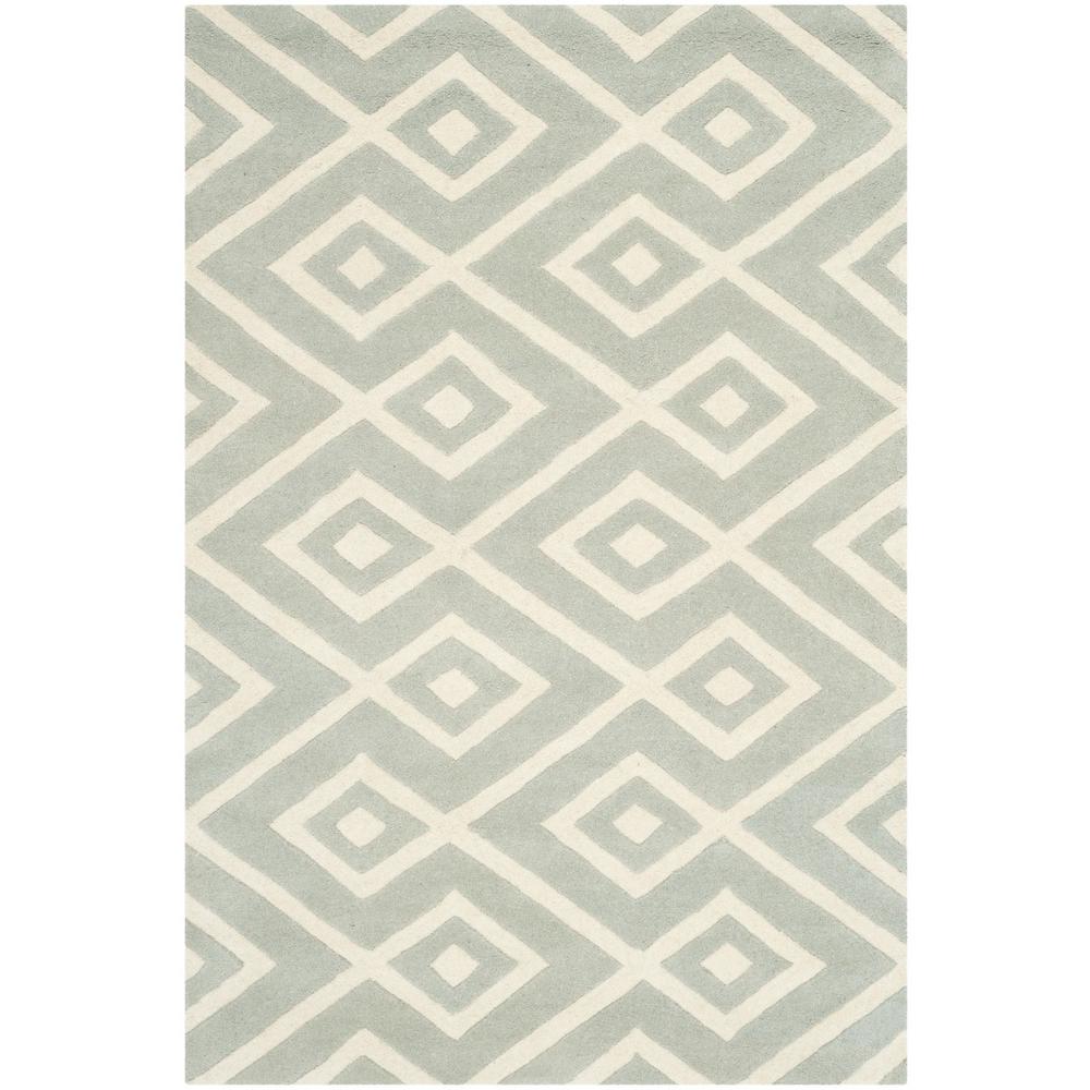 CHATHAM, GREY / IVORY, 5' X 8', Area Rug, CHT742E-5