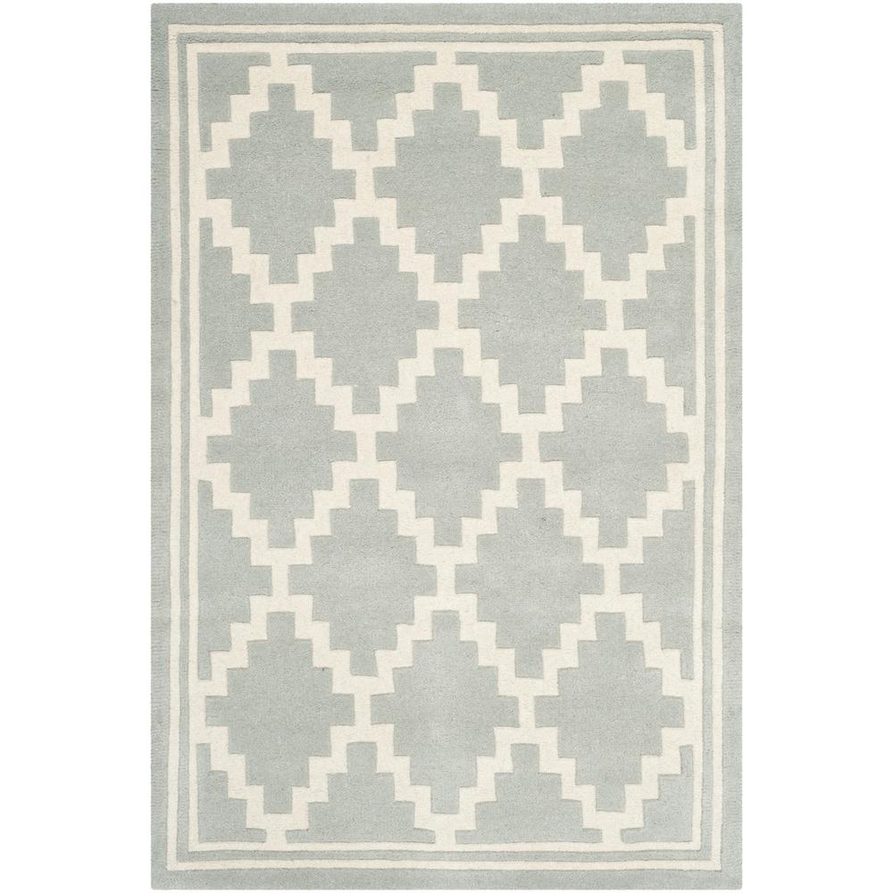 CHATHAM, GREY / IVORY, 5' X 8', Area Rug, CHT743E-5