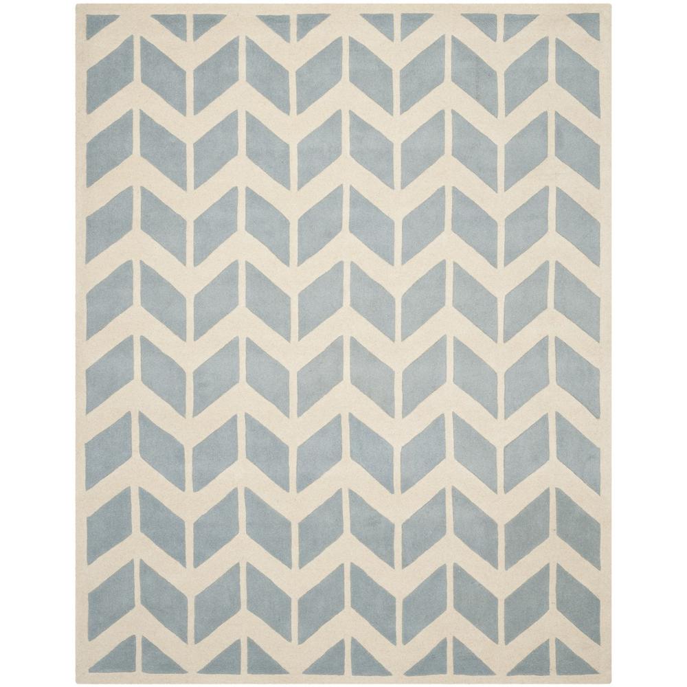CHATHAM, BLUE / IVORY, 8' X 10', Area Rug, CHT746B-8