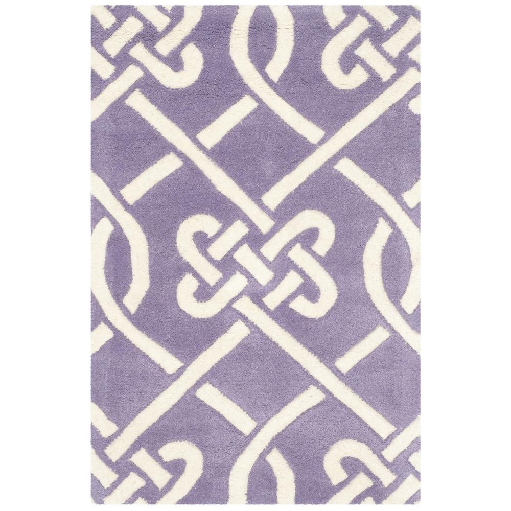 CHATHAM, PURPLE / IVORY, 3' X 5', Area Rug, CHT754F-3