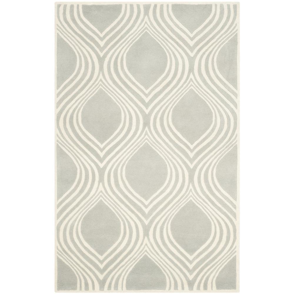 CHATHAM, GREY / IVORY, 5' X 8', Area Rug, CHT758E-5