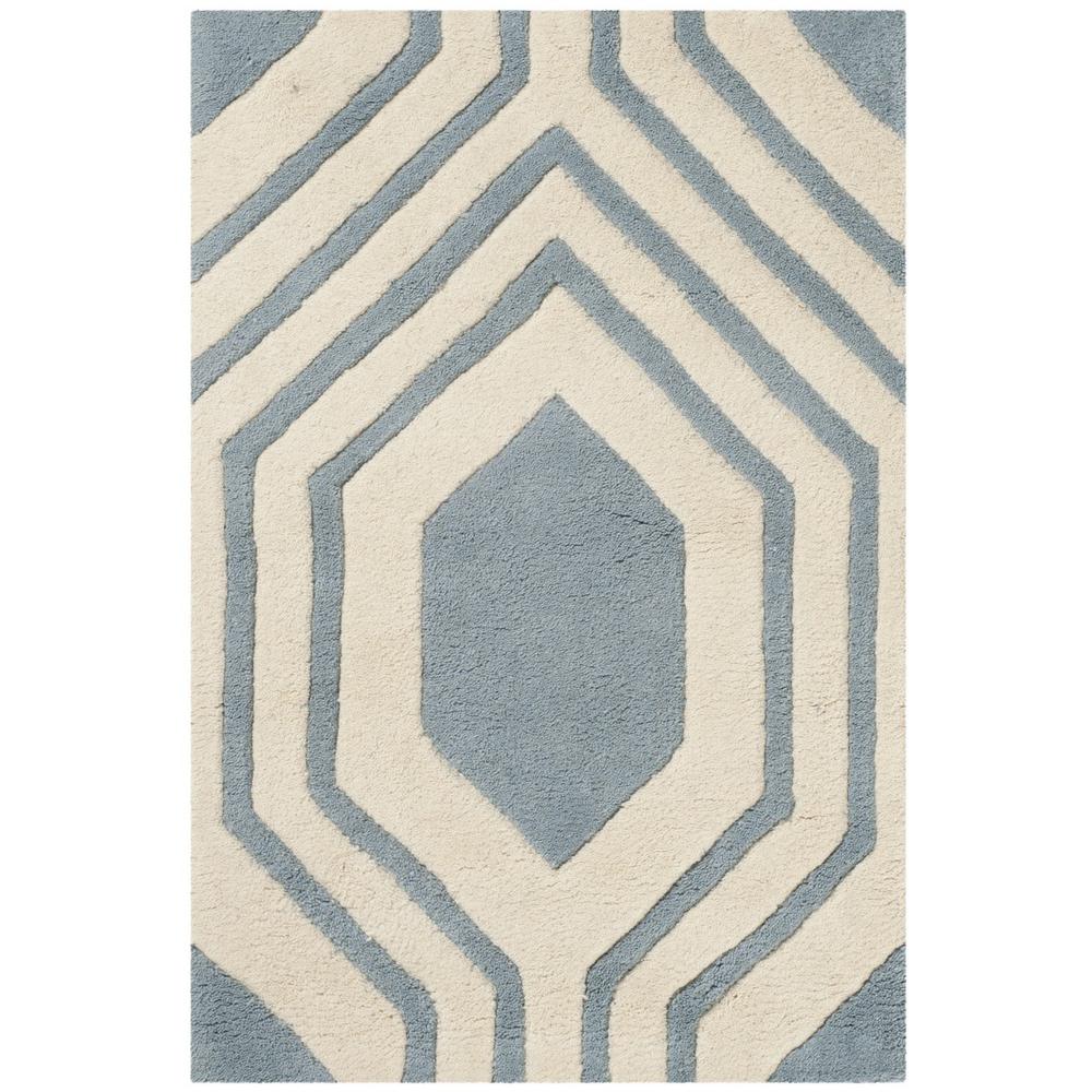 CHATHAM, BLUE / IVORY, 3' X 5', Area Rug, CHT760B-3
