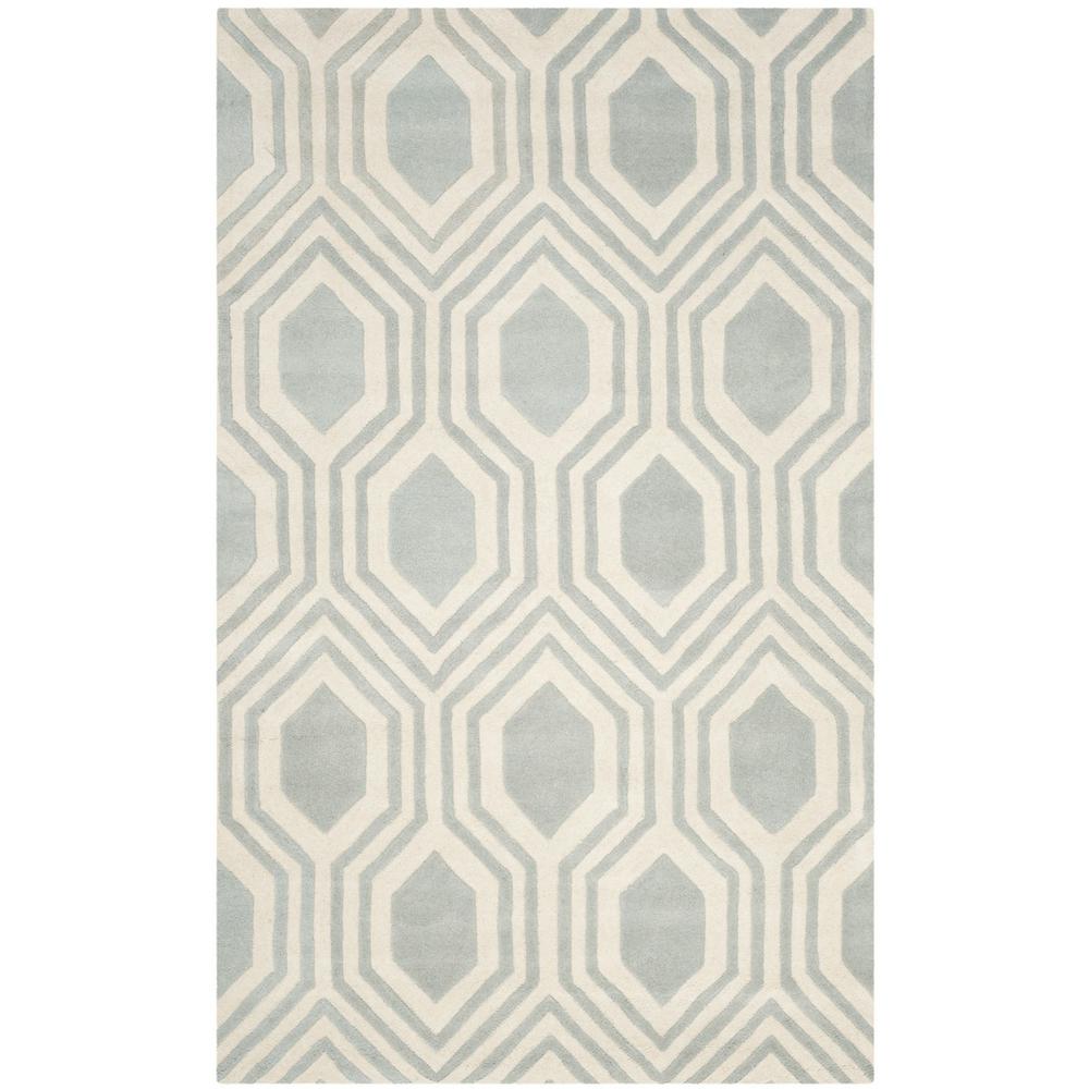 CHATHAM, GREY / IVORY, 5' X 8', Area Rug, CHT760E-5