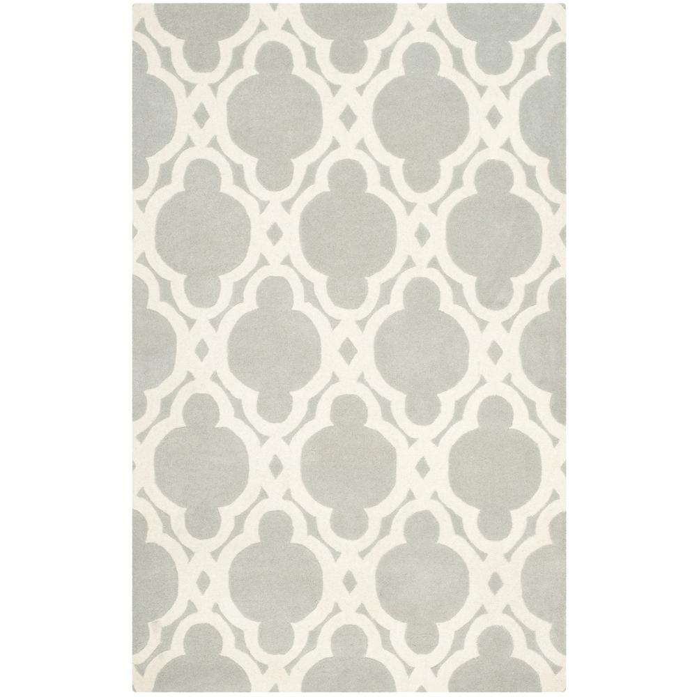 CHATHAM, GREY / IVORY, 5' X 8', Area Rug, CHT762E-5