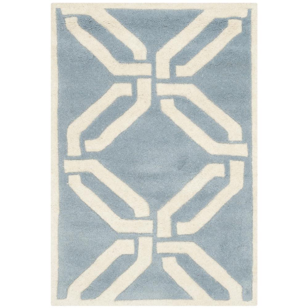 CHATHAM, BLUE / IVORY, 3' X 5', Area Rug, CHT763B-3