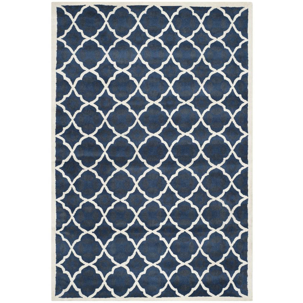 CHATHAM, BLUE / IVORY, 8' X 10', Area Rug, CHT821A-8