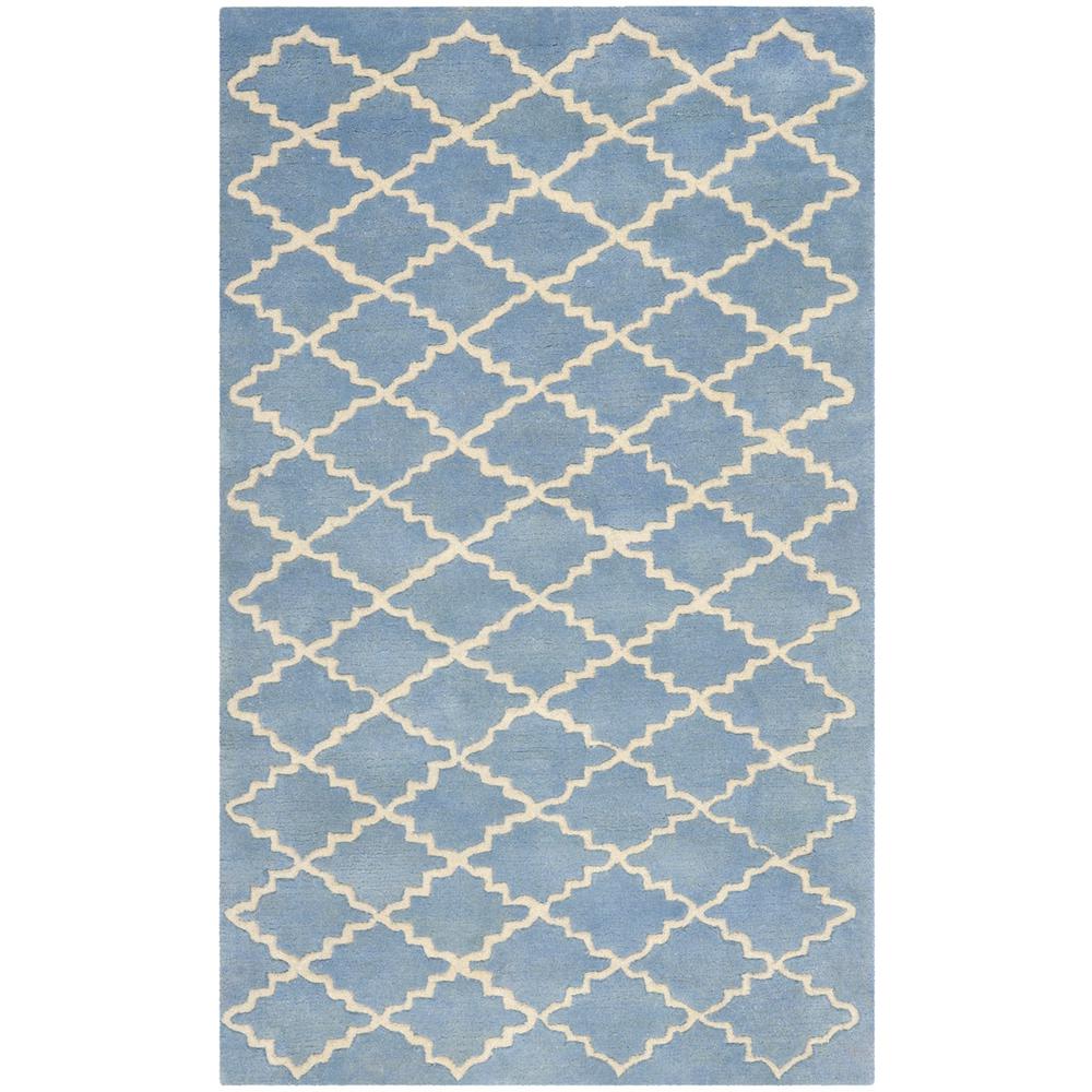 CHATHAM, BLUE GREY, 4' X 6', Area Rug