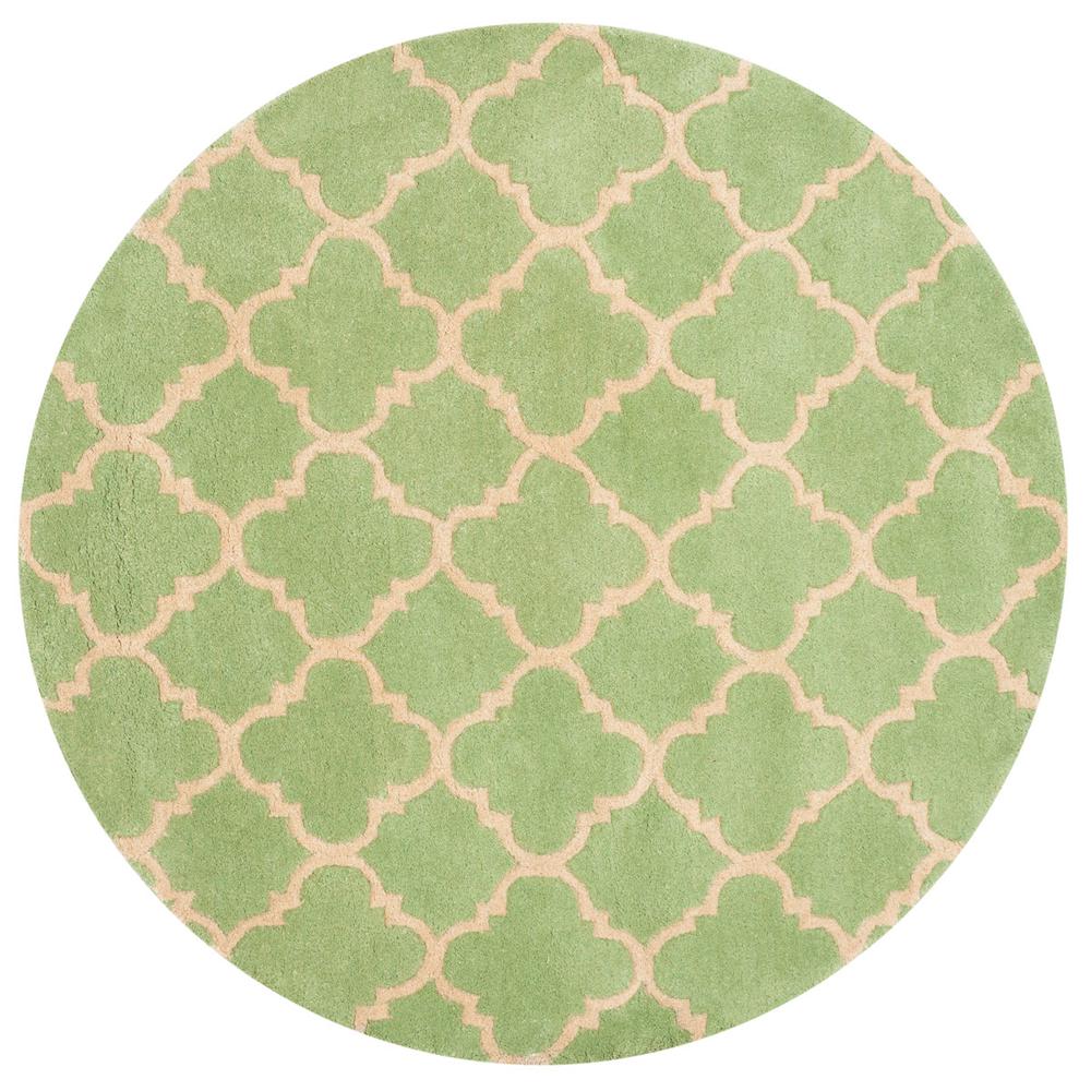 CHATHAM, GREEN, 5' X 5' Round, Area Rug