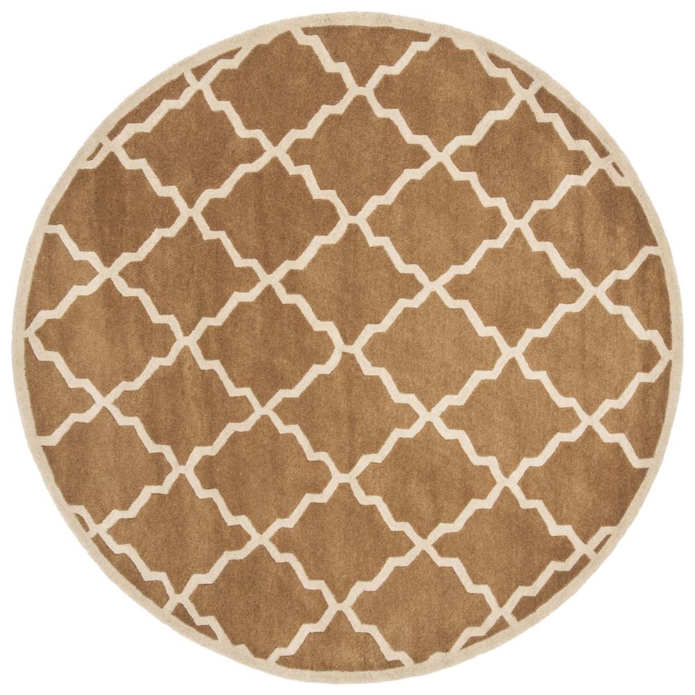 CHATHAM, BROWN, 7' X 7' Round, Area Rug