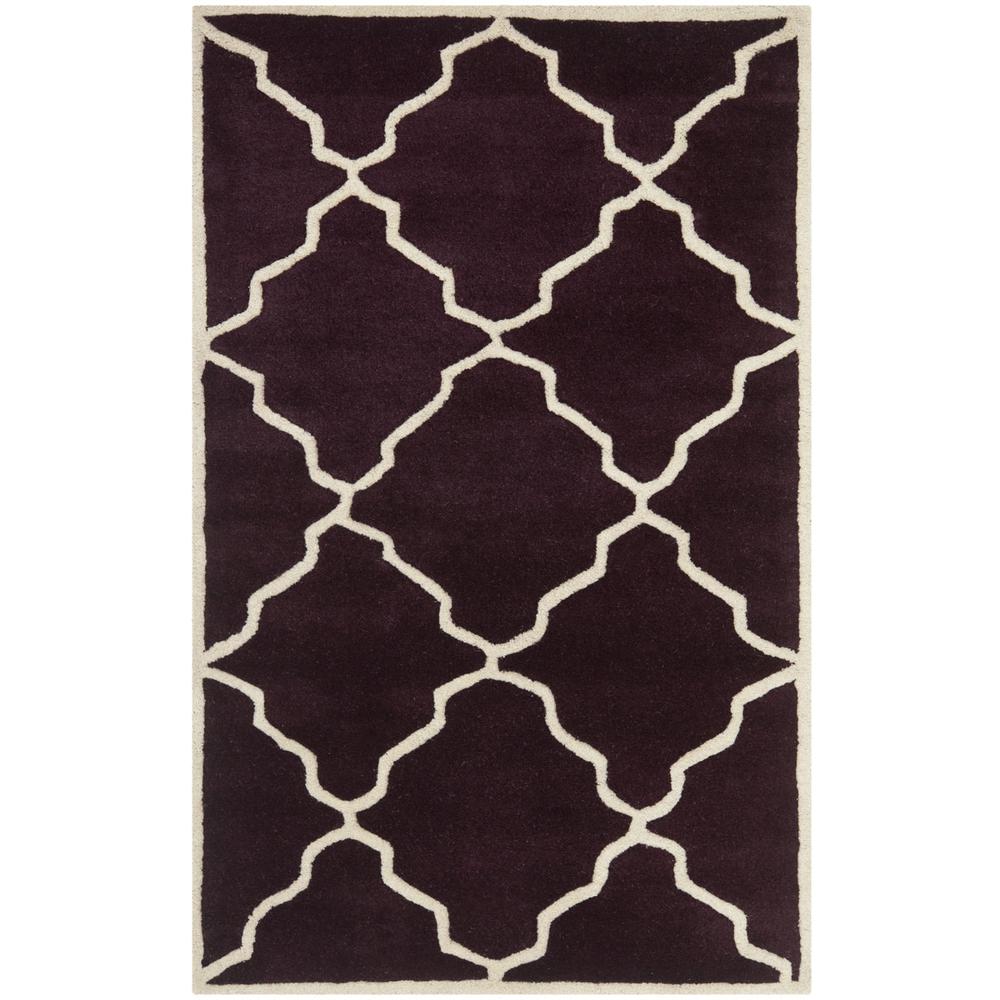 CHATHAM, DARK PURPLE, 4' X 6', Area Rug