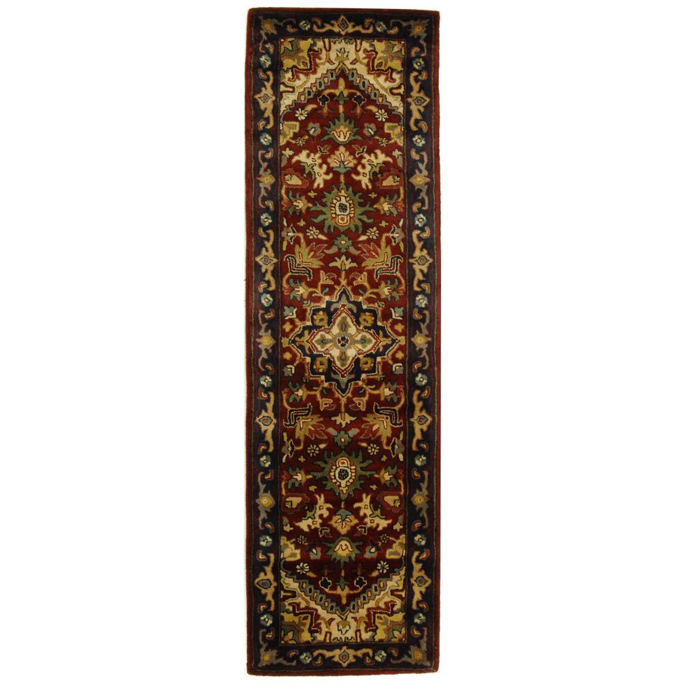 CLASSIC, ASSORTED / RED, 2'-3" X 12', Area Rug