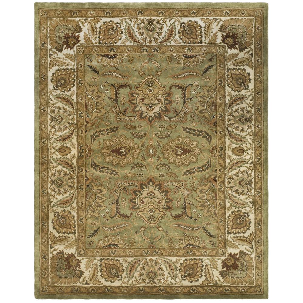 CLASSIC, GREEN / IVORY, 7'-6" X 9'-6", Area Rug