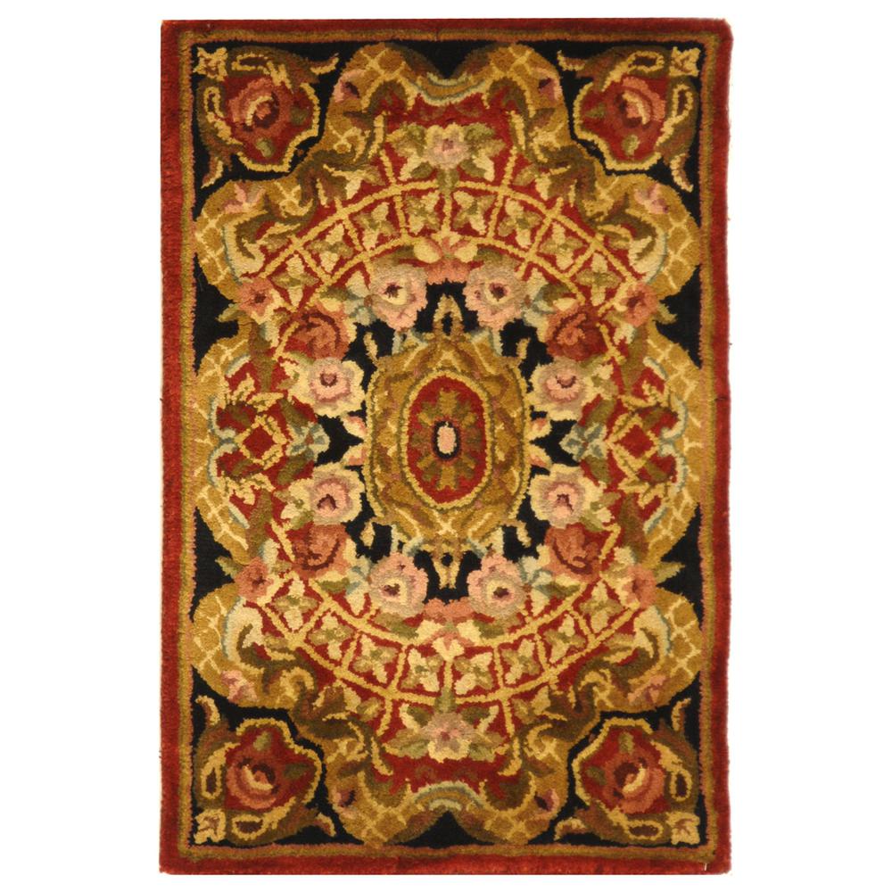CLASSIC, ASSORTED / BLACK, 2'-3" X 4', Area Rug, CL304B-24