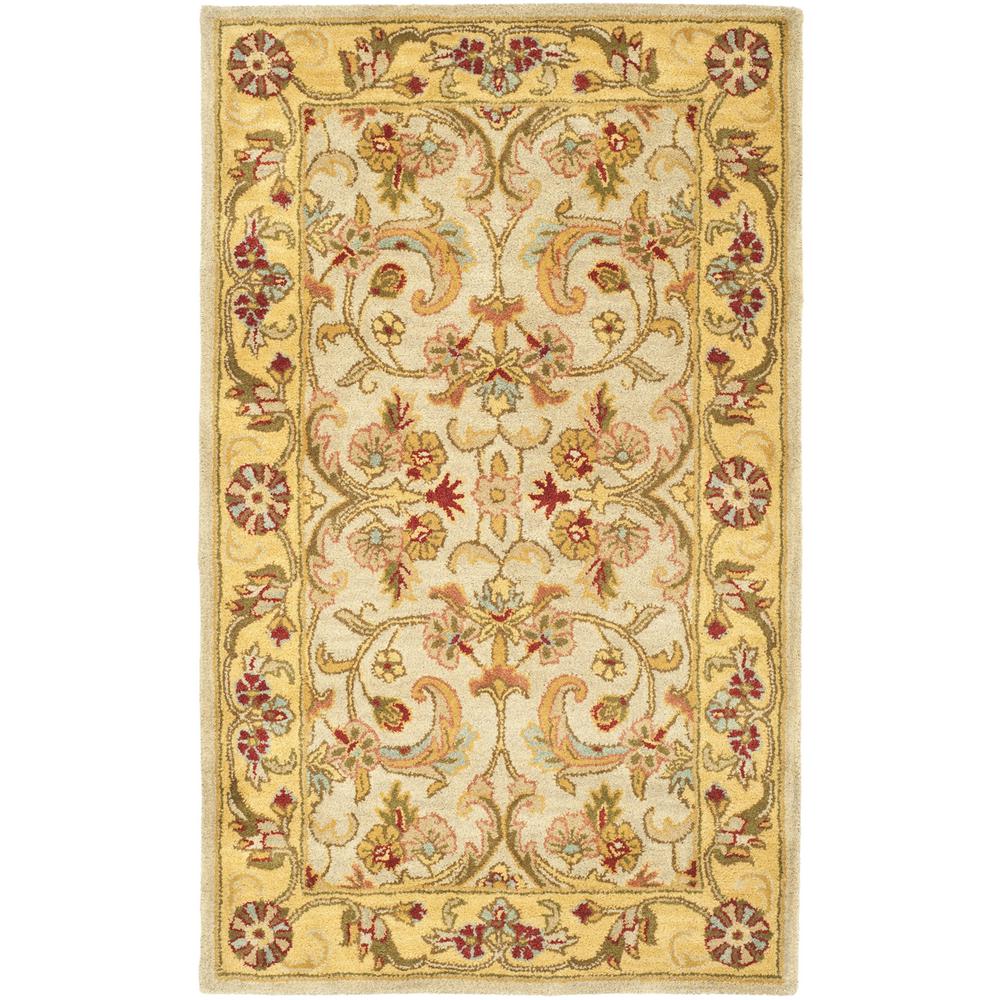 CLASSIC, GREY / LIGHT GOLD, 3' X 5', Area Rug