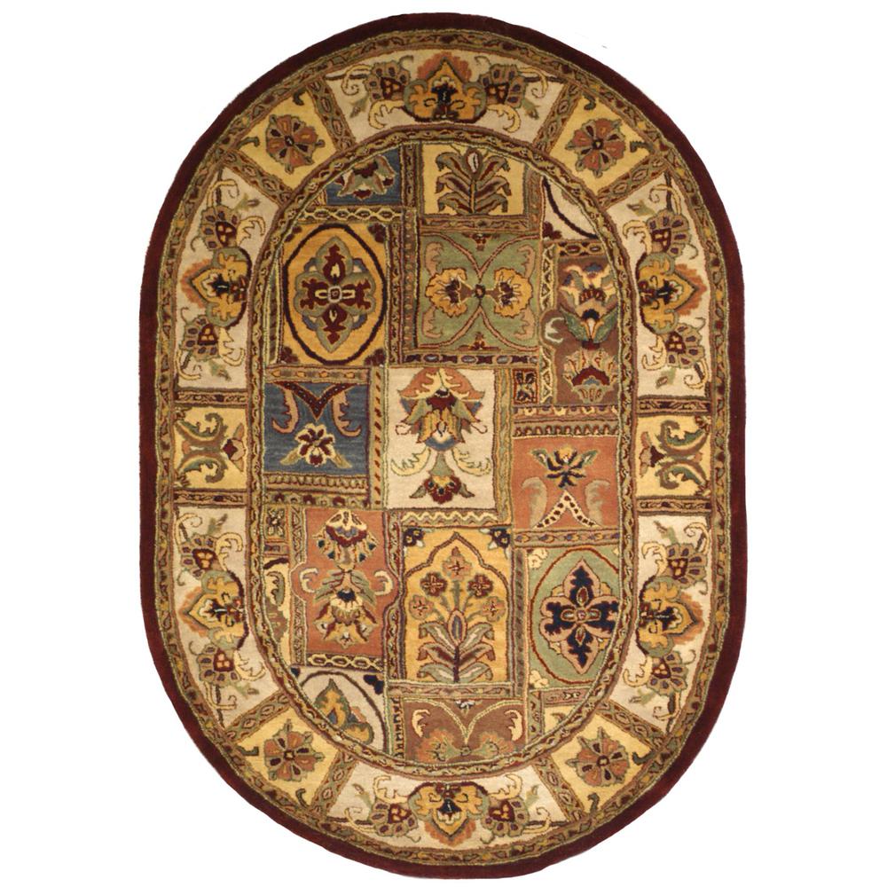 CLASSIC, ASSORTED, 7'-6" X 9'-6" Oval, Area Rug, CL386A-8OV