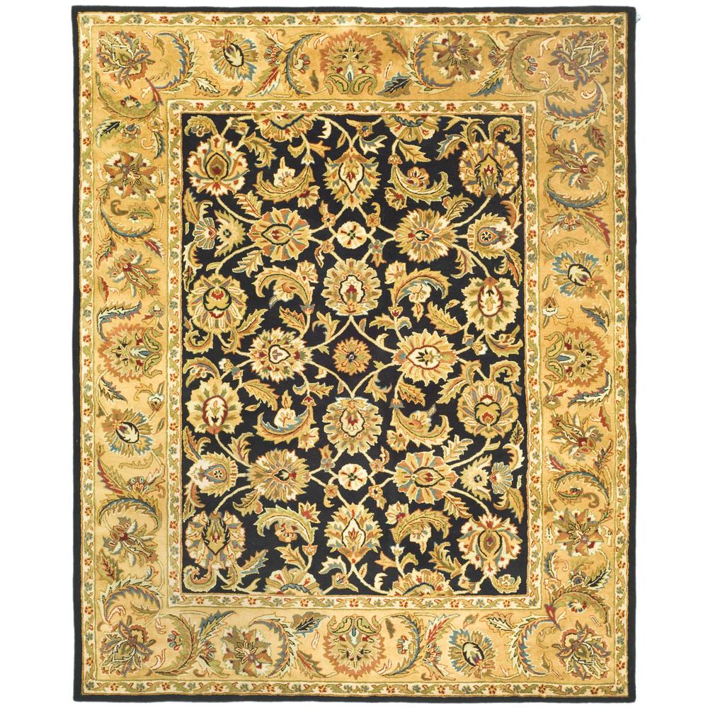 CLASSIC, BLACK / GOLD, 7'-6" X 9'-6", Area Rug, CL758B-8