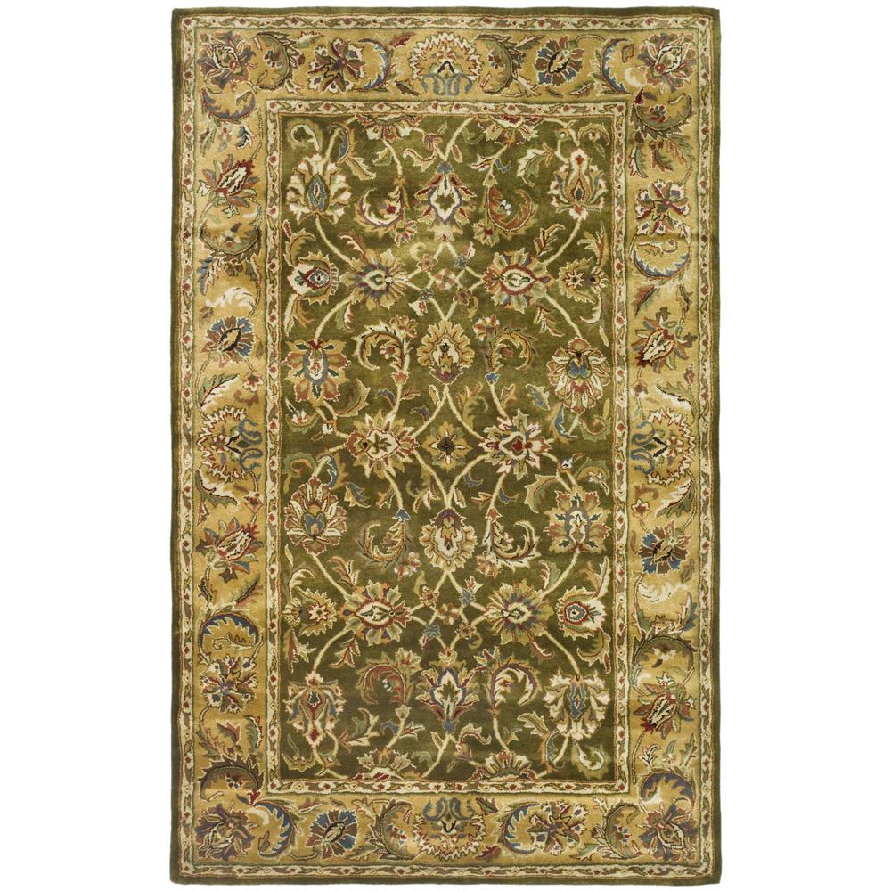 CLASSIC, OLIVE / CAMEL, 6' X 9', Area Rug