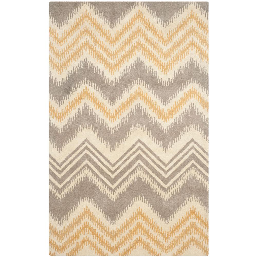 CAPRI, GREY / GOLD, 8' X 10', Area Rug