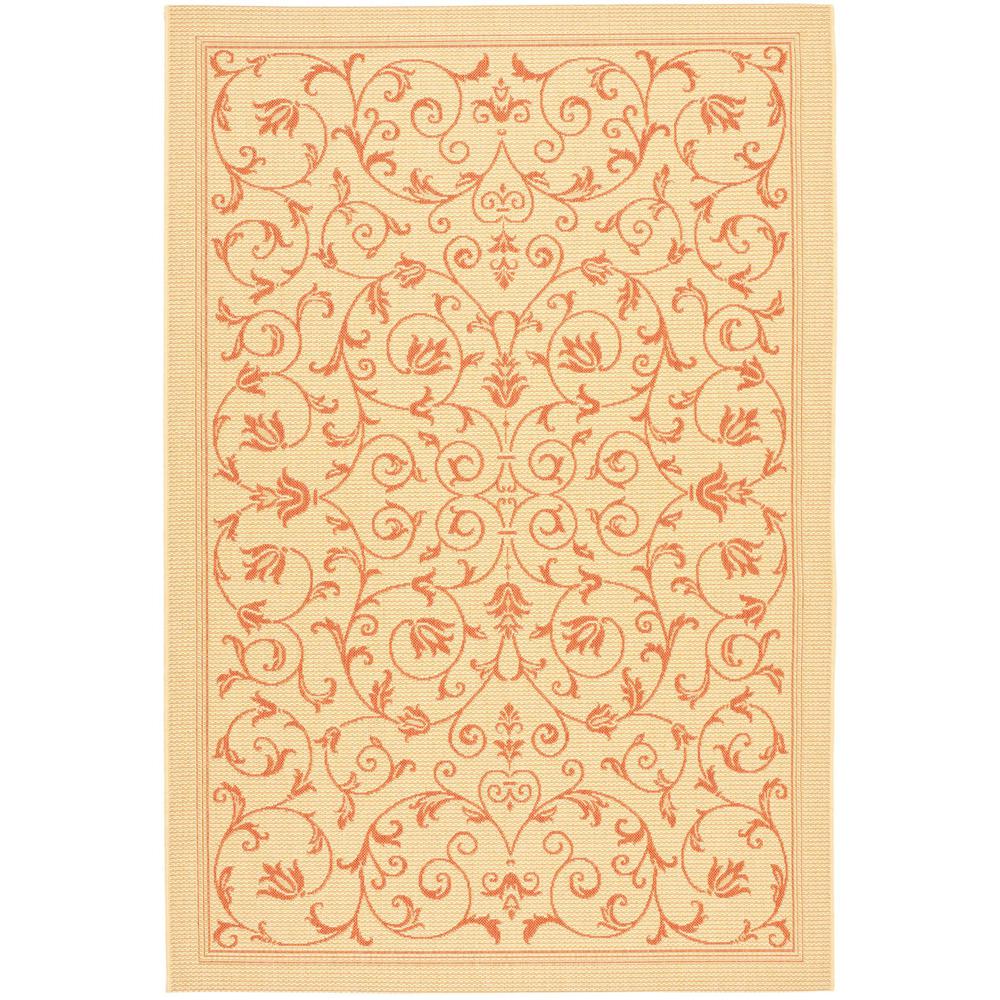 COURTYARD, NATURAL / TERRA, 6'-7" X 6'-7" Square, Area Rug, CY2098-3201-7SQ