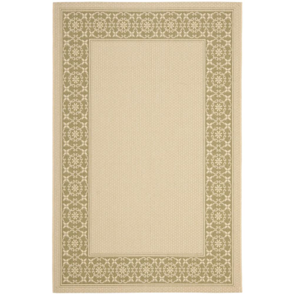 COURTYARD, CREAM / GREEN, 5'-3" X 7'-7", Area Rug, CY6003-14-5