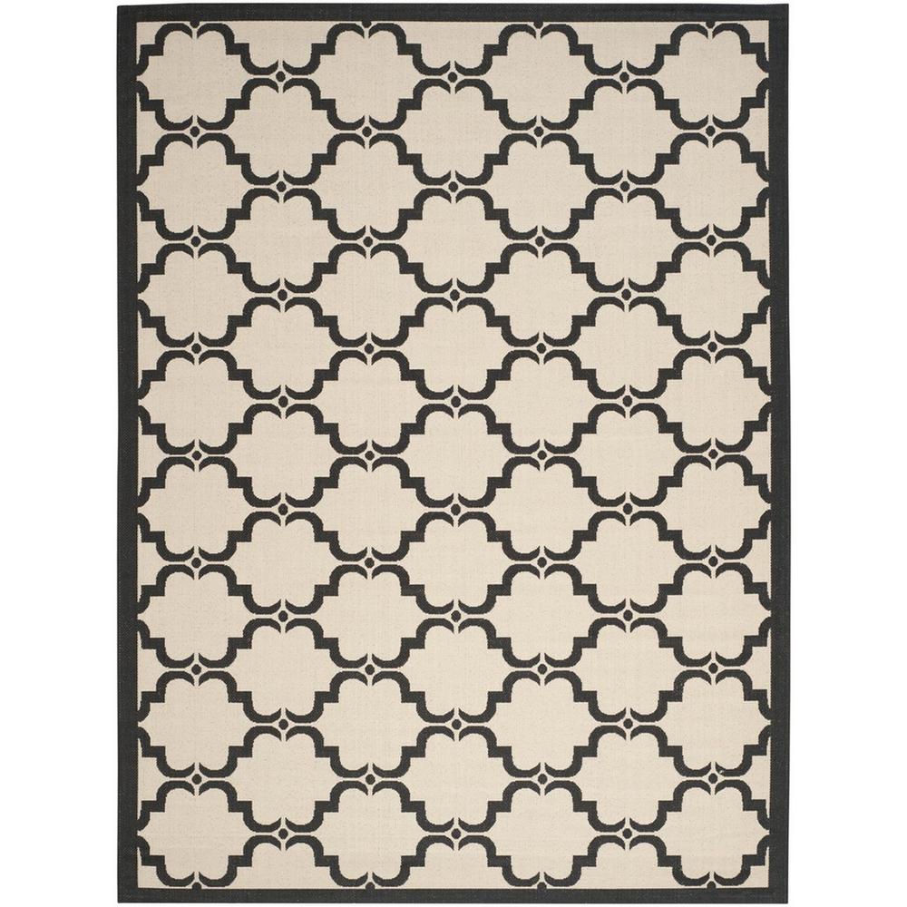 COURTYARD, BEIGE / BLACK, 5'-3" X 7'-7", Area Rug, CY6009-256-5